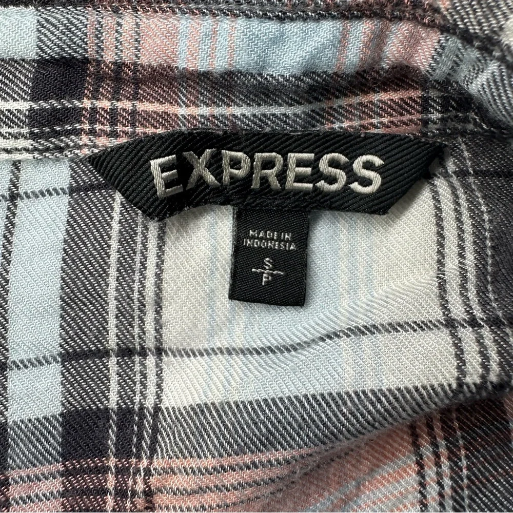 Express Multicolor Plaid Shirt - Picture 3 of 3